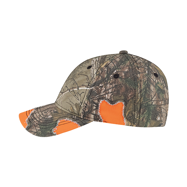 AJM CAMO ENZYME WASHED POLYESTER/BRUSHED HAT