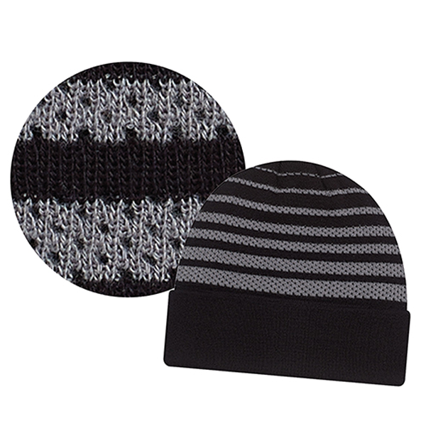 AJM ACRYLIC RIB KNIT CUFF TOQUE