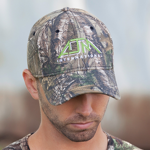 AJM CAMO COTTON DRILL AND SPANDEX HAT