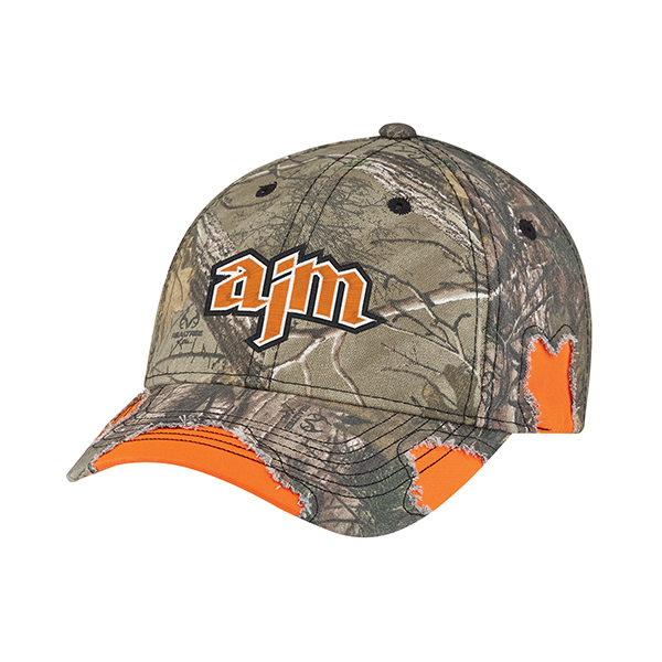 AJM CAMO ENZYME WASHED POLYESTER/BRUSHED HAT