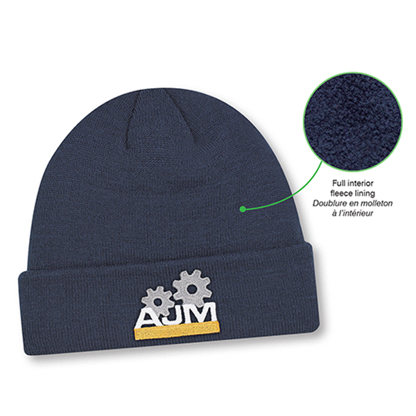 AJM ACRYLIC POLYESTER MICRO FLEECE CUFF TOQUE