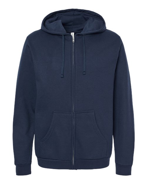 M&O KNITS ADULT UNISEX ZIPPER FLEECE HOODIE