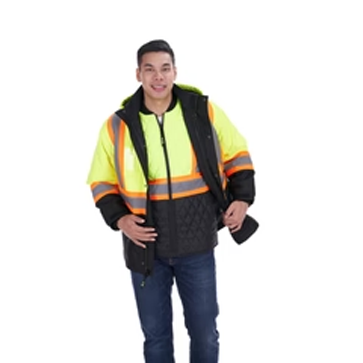 CANADA SPORTSWEAR ADULT KENWORTH 5-IN-1 HI-VIS COAT