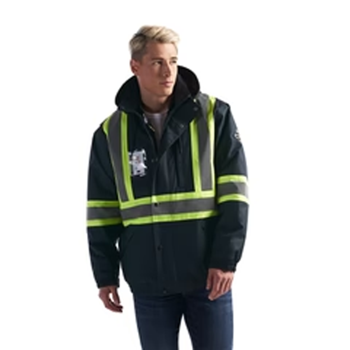 CANADA SPORTSWEAR ADULT PETERBUILT HI-VIS 3-IN-1 BOMBER JACKET