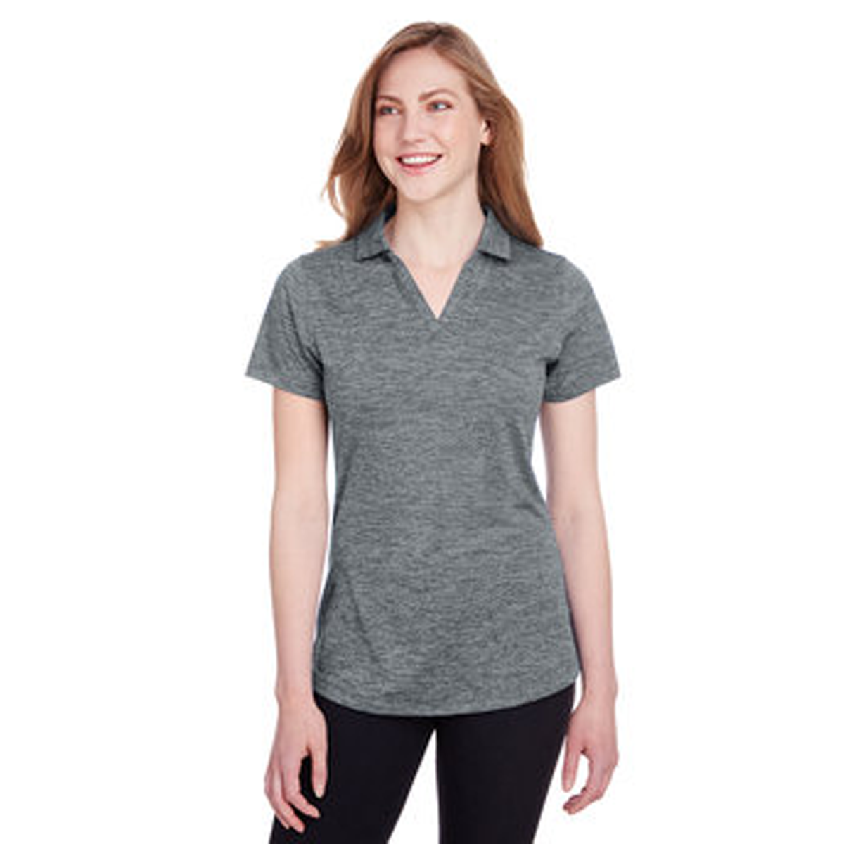 PUMA GOLF LADIES ICON HEATHER POLO