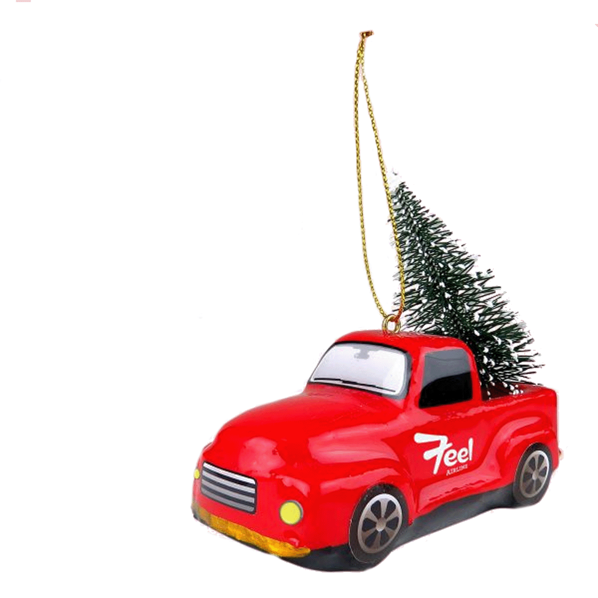 SHATTERPROOF 3D RED TRUCK ORNAMENT