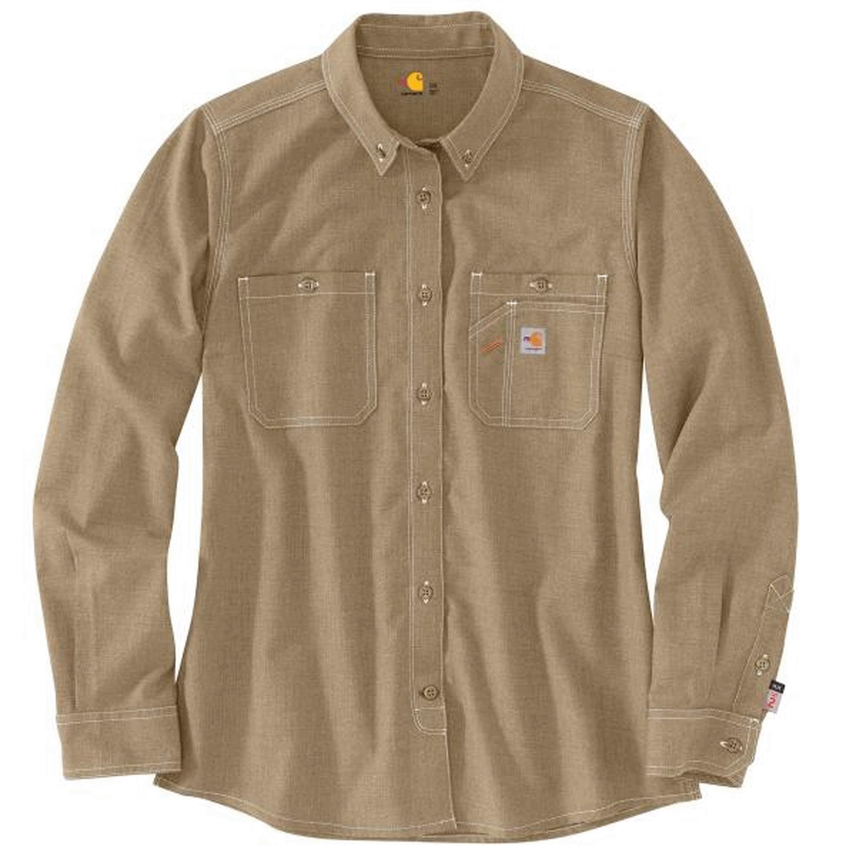 CARHARTT LADIES FLAME RESISTANT RELAXED FIT RUGGED FLEX TWILL SHIRT