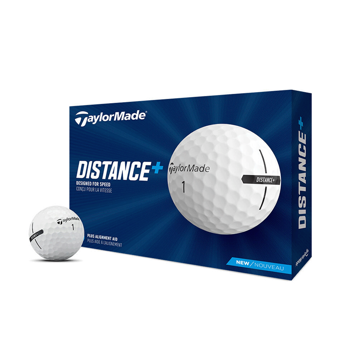 TAYLORMADE DISTANCE+ GOLF BALLS - DOZEN