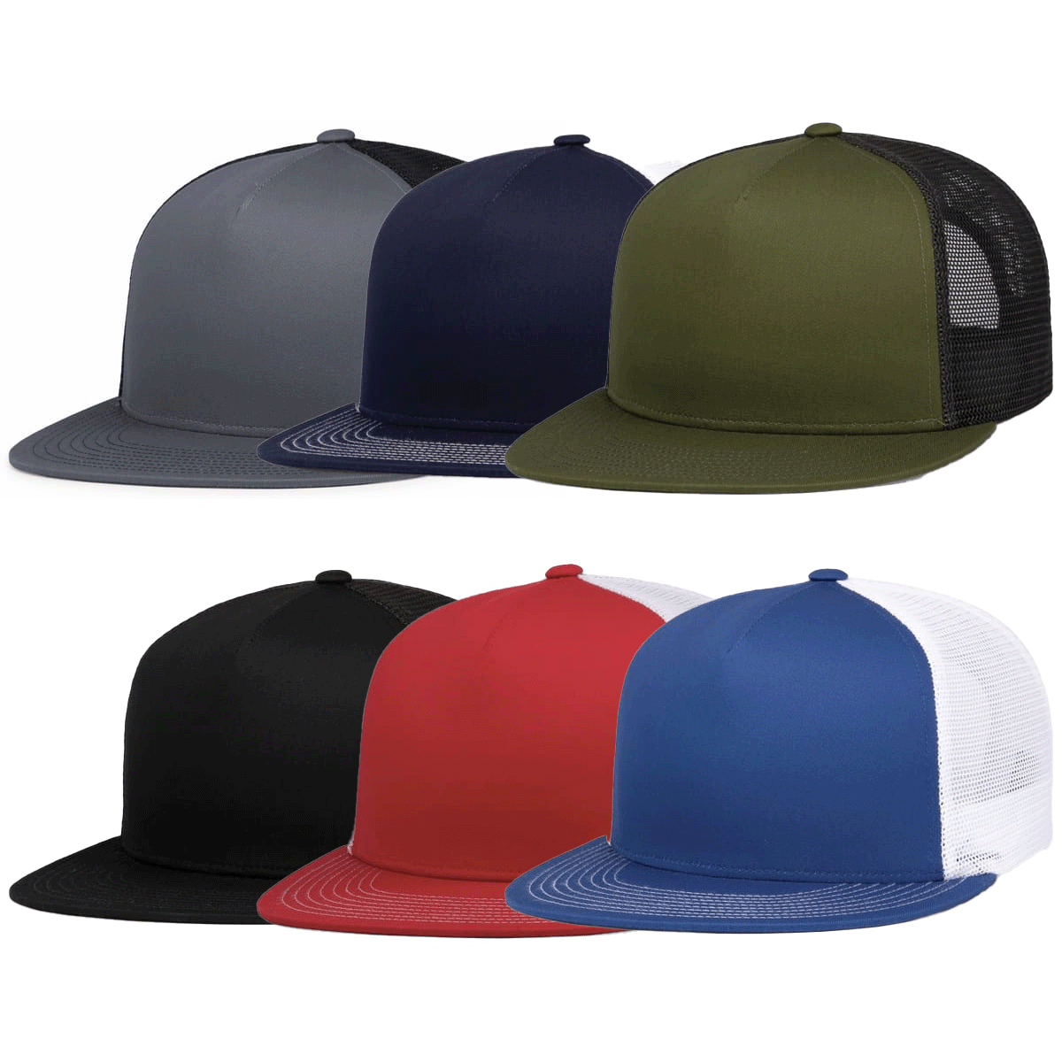 PACIFIC D-SERIES 5-PANEL TRUCKER SNAPBACK CAP