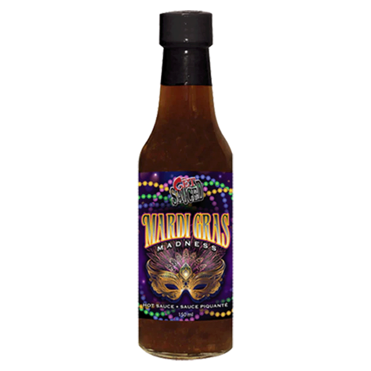 GET SAUCED MARDI GRAS HOT SAUCE 5oz