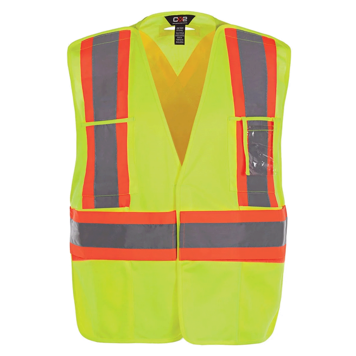 CANADA SPORTSWEAR ADULT PROTECTOR TRICOT HI-VIS 5-POINT TEAR-AWAY VEST