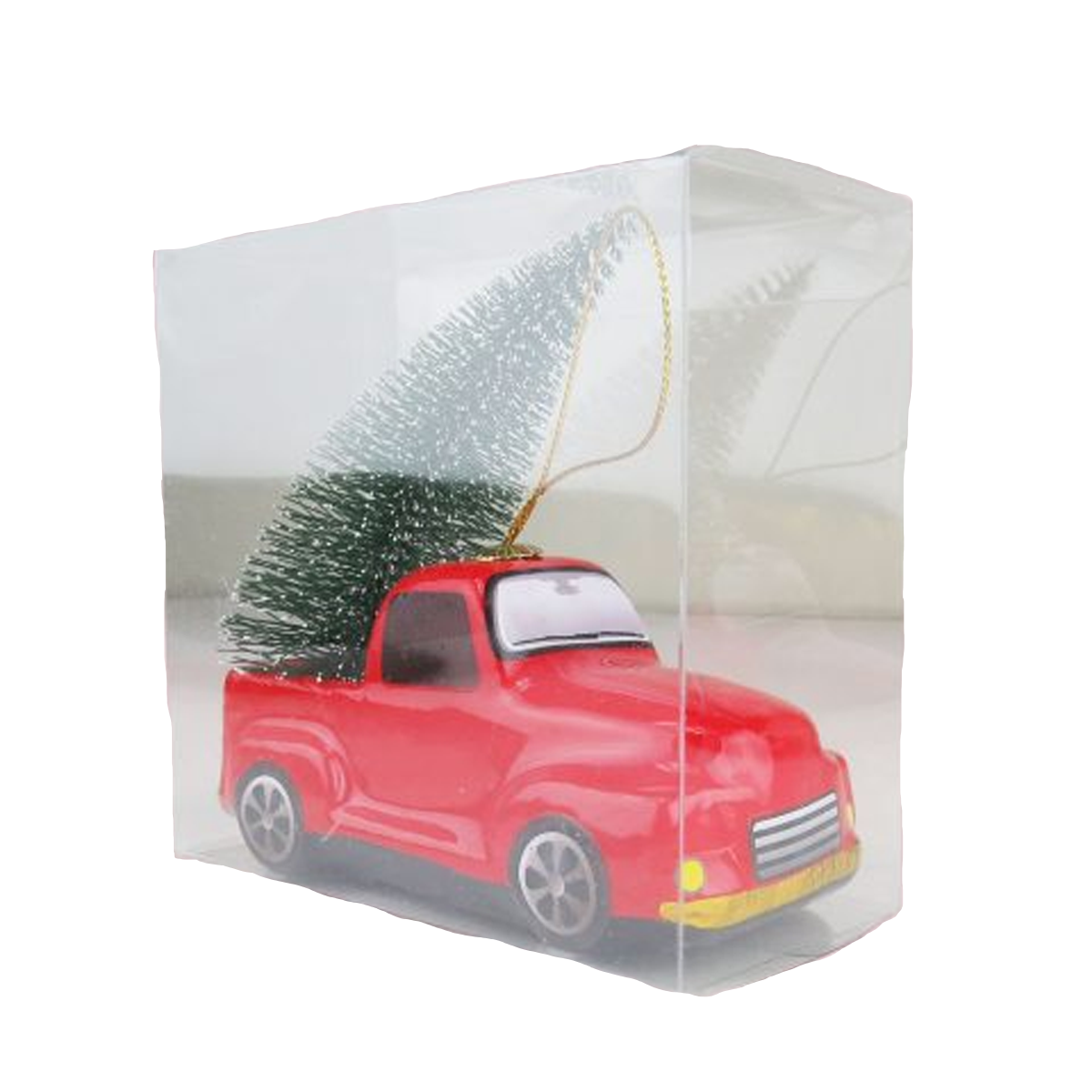 SHATTERPROOF 3D RED TRUCK ORNAMENT