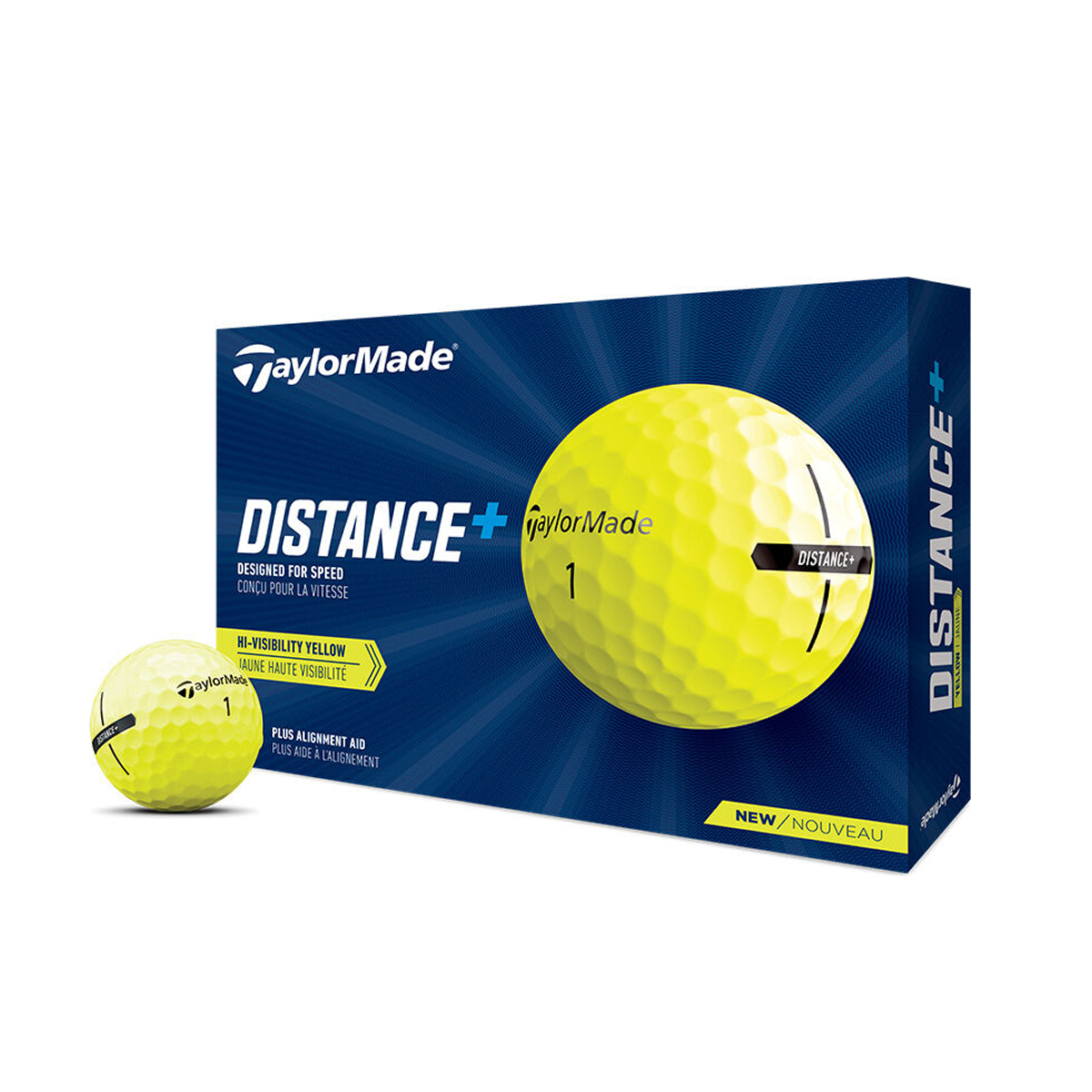 TAYLORMADE DISTANCE+ GOLF BALLS - DOZEN