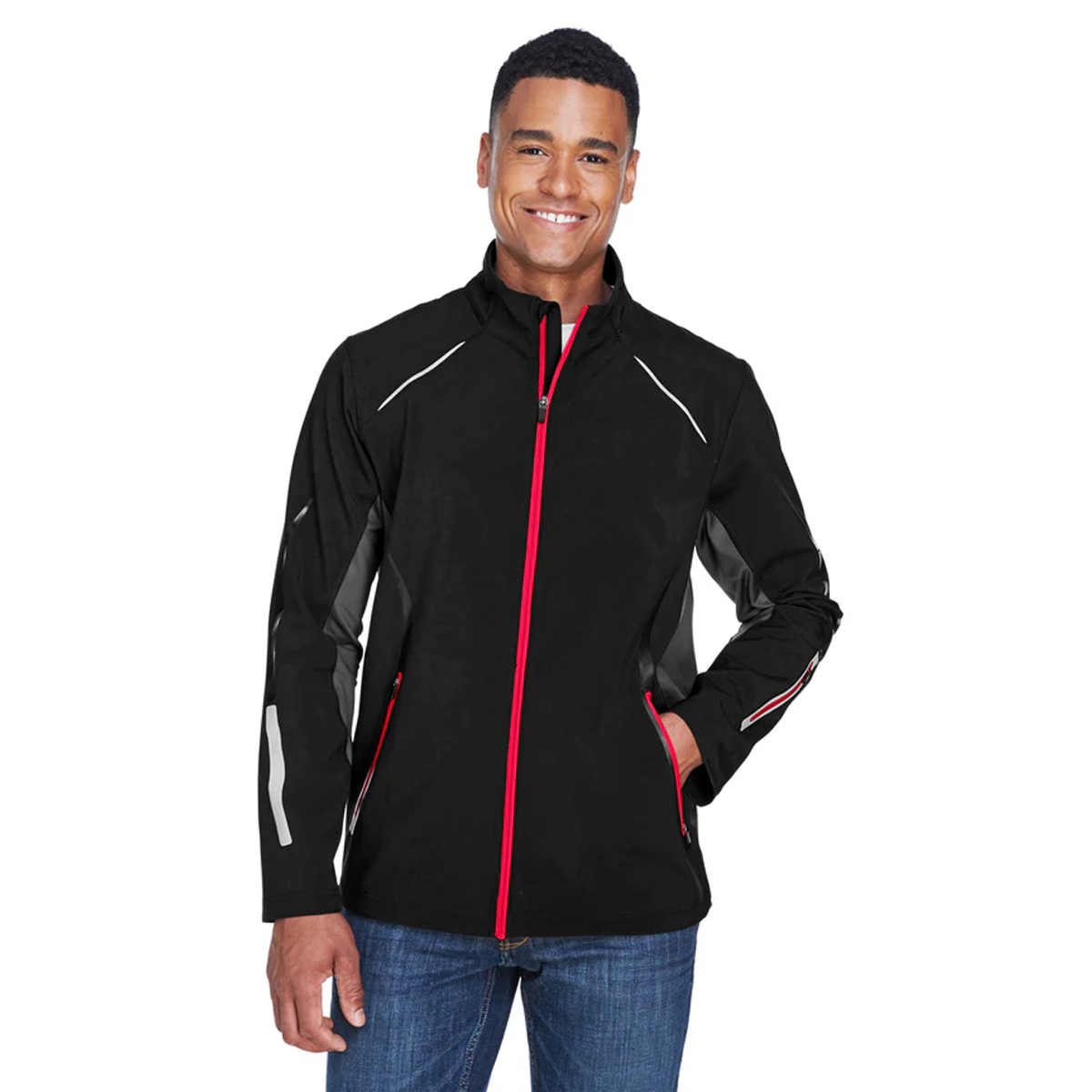 NORTH END MEN'S PURSUIT 3-LAYER SOFT SHELL JACKET