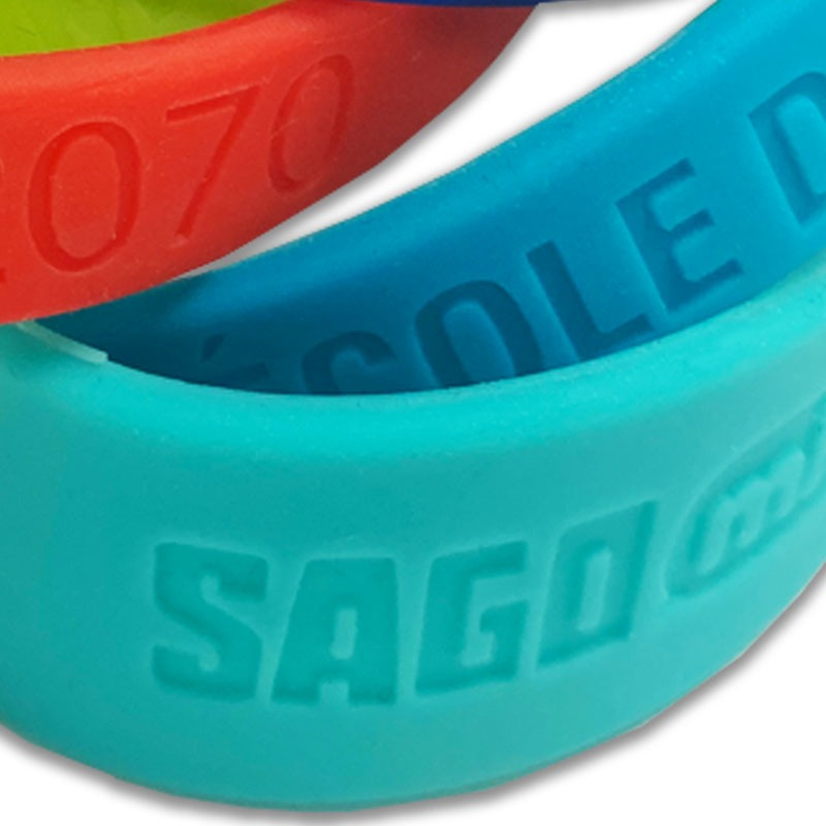 DEBOSSED SILICONE BRACELET