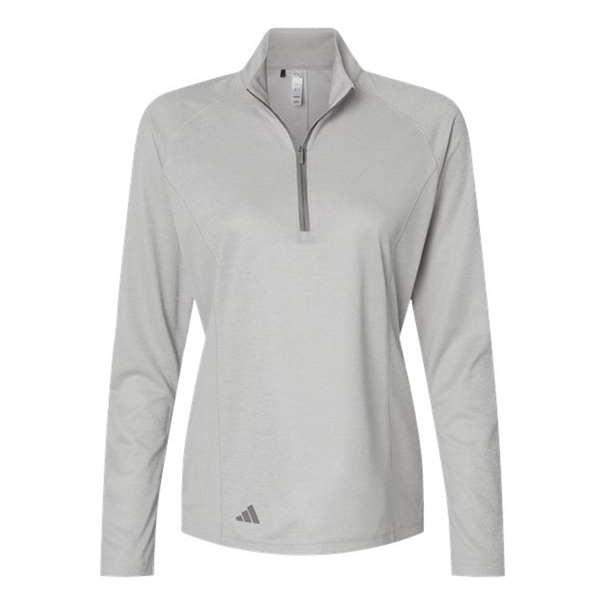 ADIDAS LADIES SPACE DYED QUARTER-ZIP PULLOVER