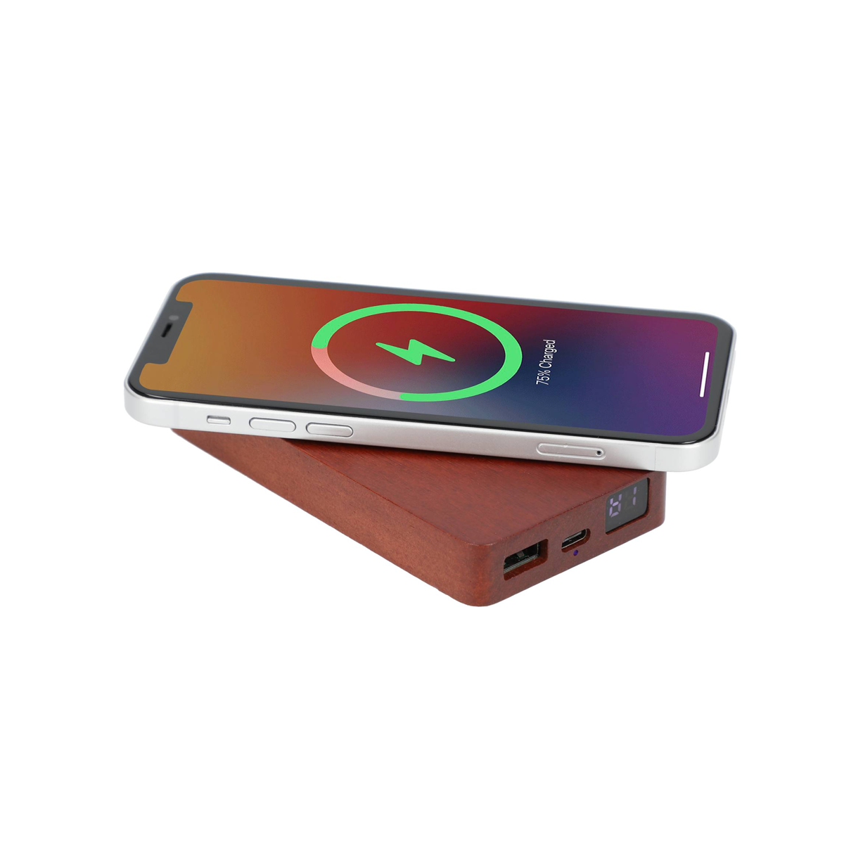 FSC 100% WOOD MAGCLICK FAST WIRELESS POWER BANK