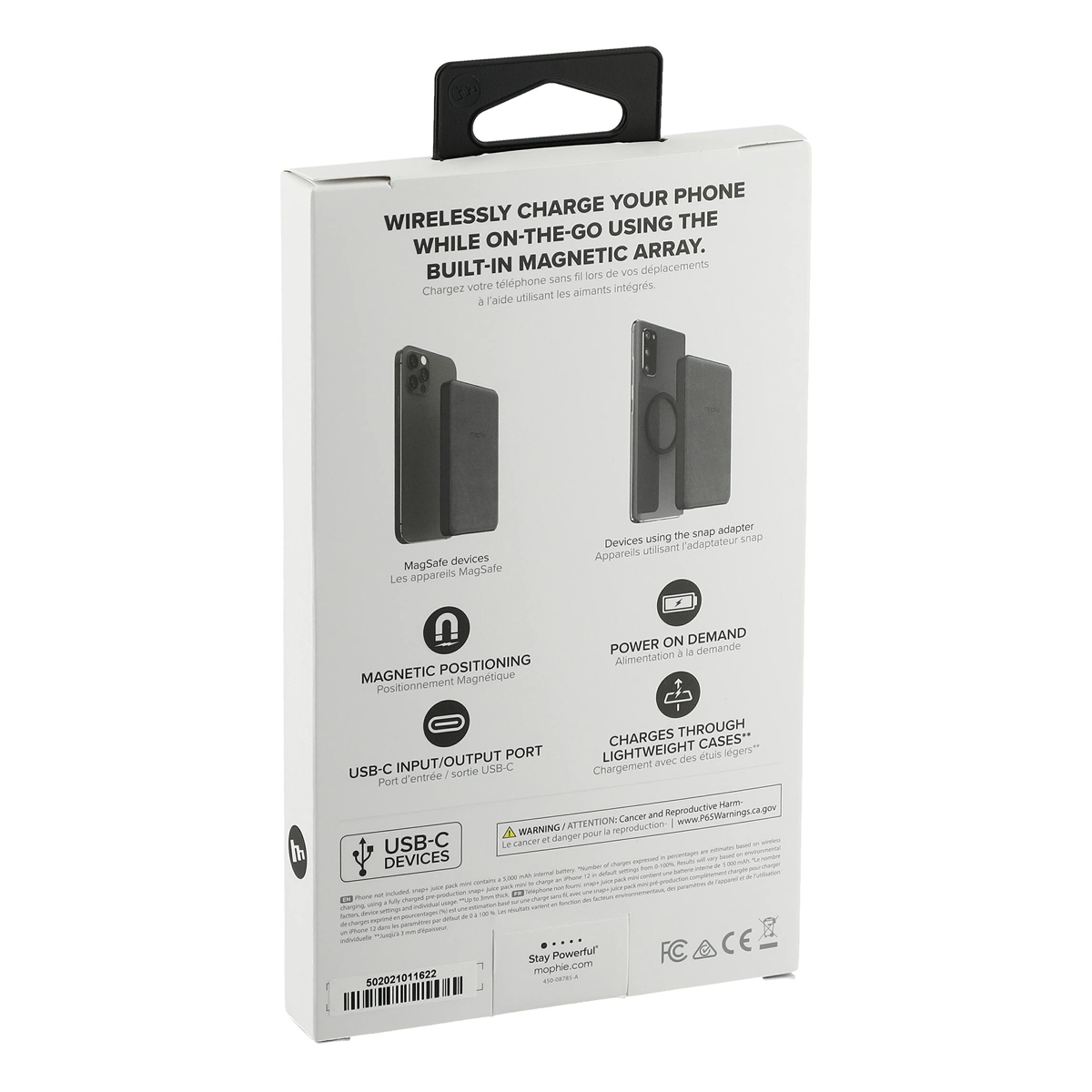 MOPHIE SNAP + MINI 5000 mAH WIRELESS POWER BANK