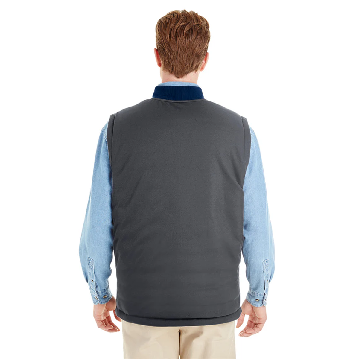 HARRITON MEN'S DOCKSIDE REVERSIBLE FREEZER VEST