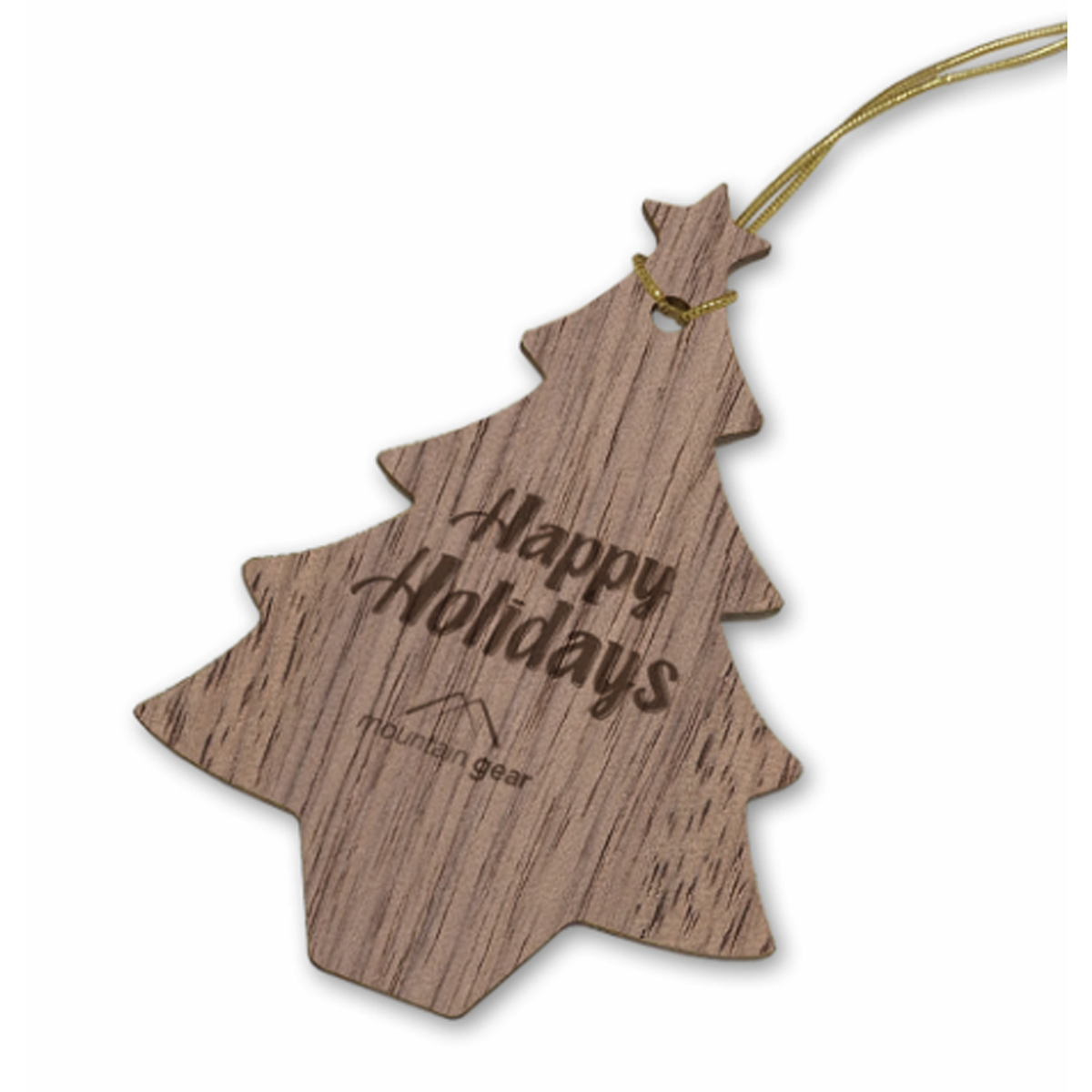 THICK WOOD HOLIDAY ORNAMENTS