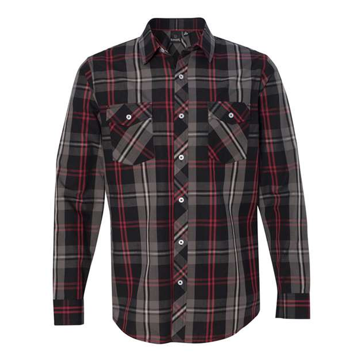 BURNSIDE MEN'S LONG-SLEEVE PLAID SHIRT