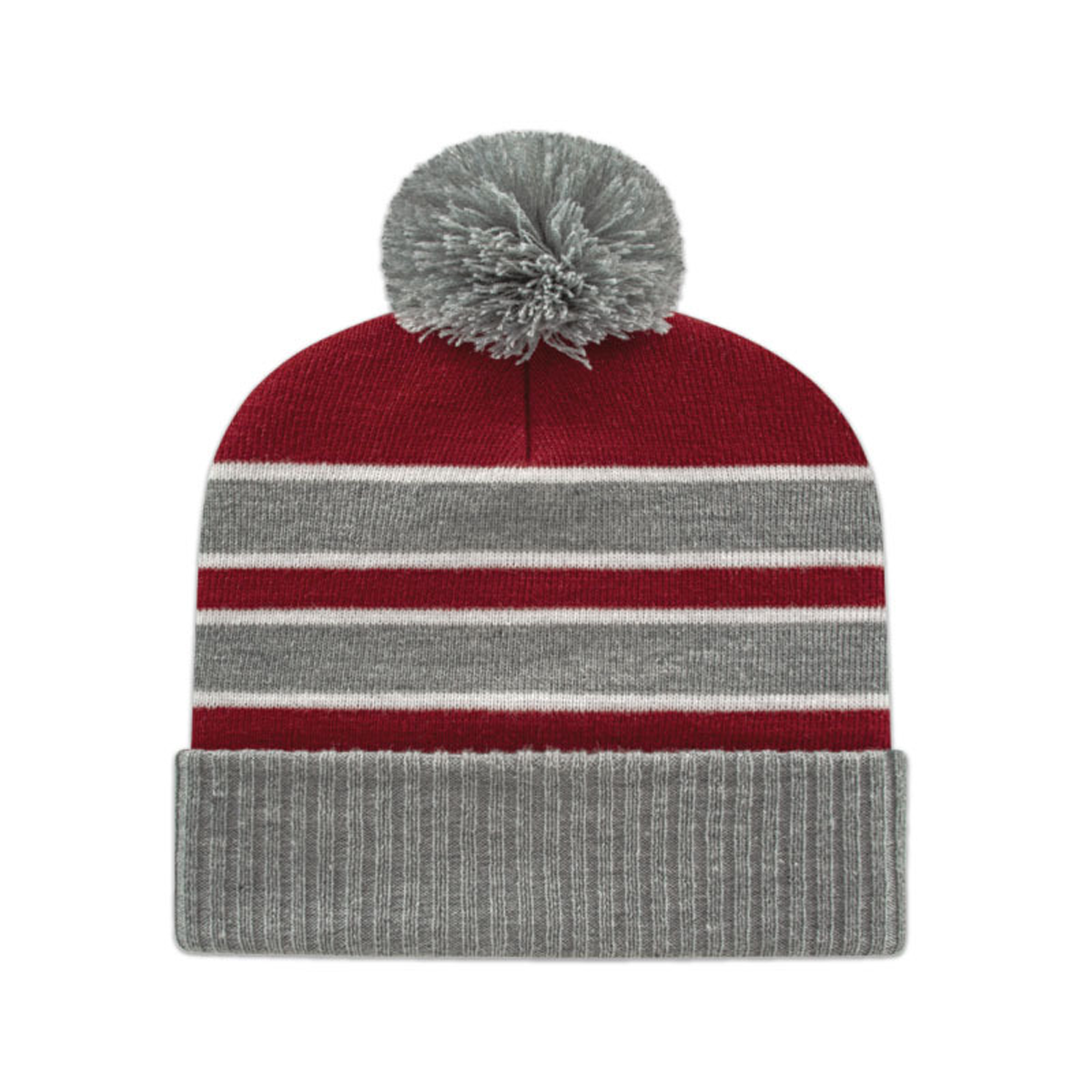 CAP AMERICA DOUBLE STRIPE KNIT CAP WITH RIBBED CUFF