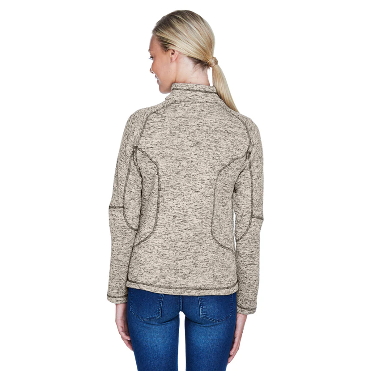 NORTH END LADIES PEAK KNIT FLEECE JACKET