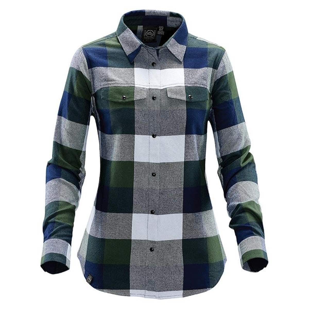 STORMTECH LADIES LOGAN SNAP FRONT PLAID SHIRT