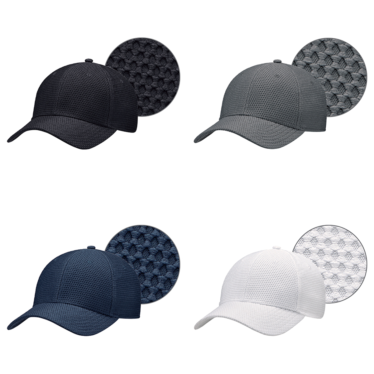 AJM 6-PANEL POLY OVOID & SPANDEX CONTOUR HAT