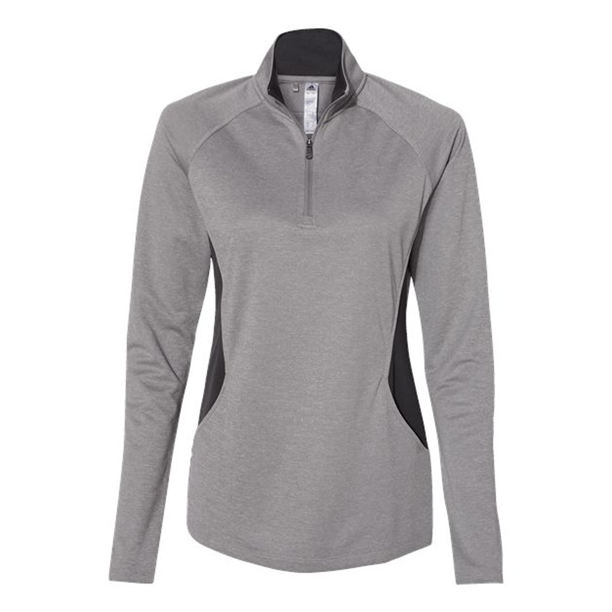 ADIDAS LADIES LIGHTWEIGHT QUARTER-ZIP PULLOVER