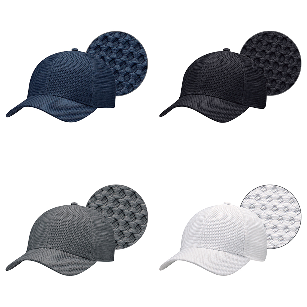 AJM 6-PANEL POLY OVOID & SPANDEX CONTOUR HAT