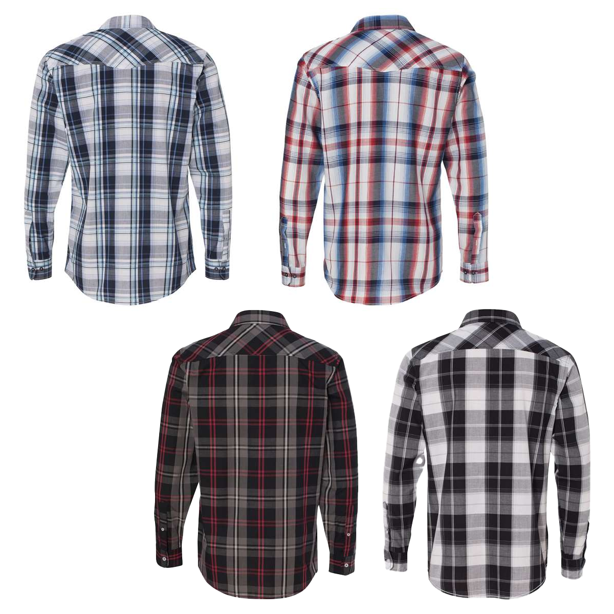 BURNSIDE MEN'S LONG-SLEEVE PLAID SHIRT