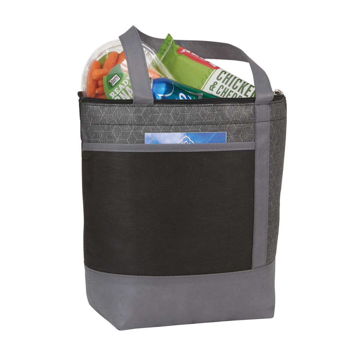 CHROME NON-WOVEN 9 CAN LUNCH COOLER