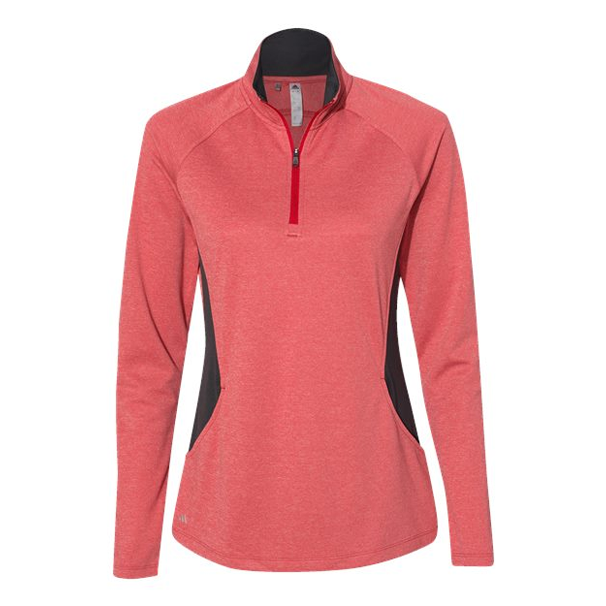 ADIDAS LADIES LIGHTWEIGHT QUARTER-ZIP PULLOVER