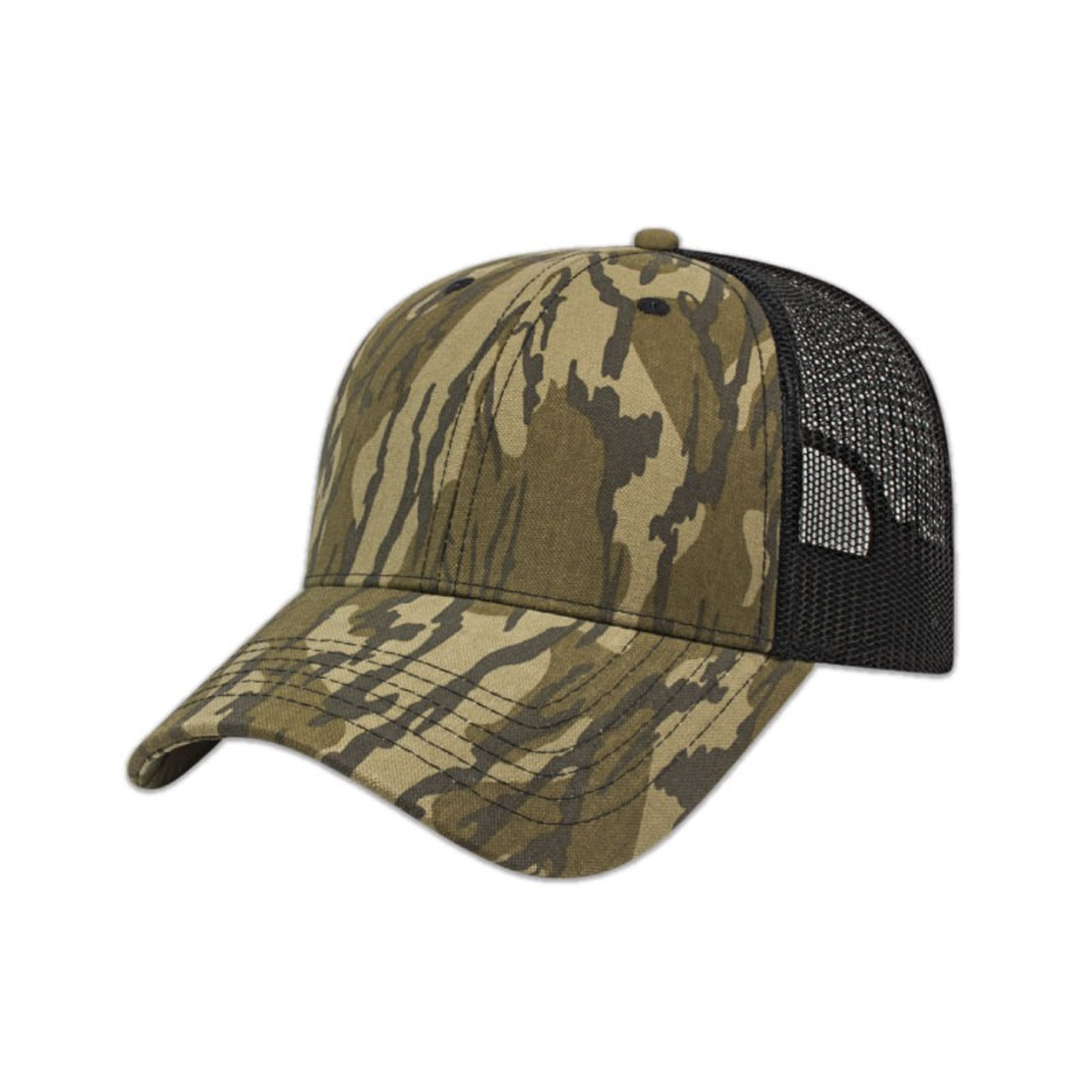 CAP AMERICA SOLID COLOUR MESH BACK CAMO CAP