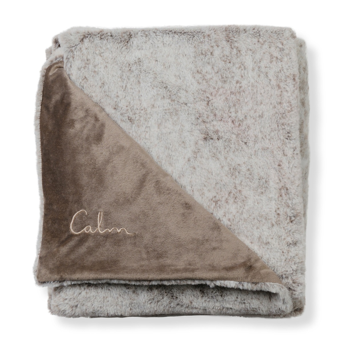 LUXE FAUX FUR THROW BLANKET