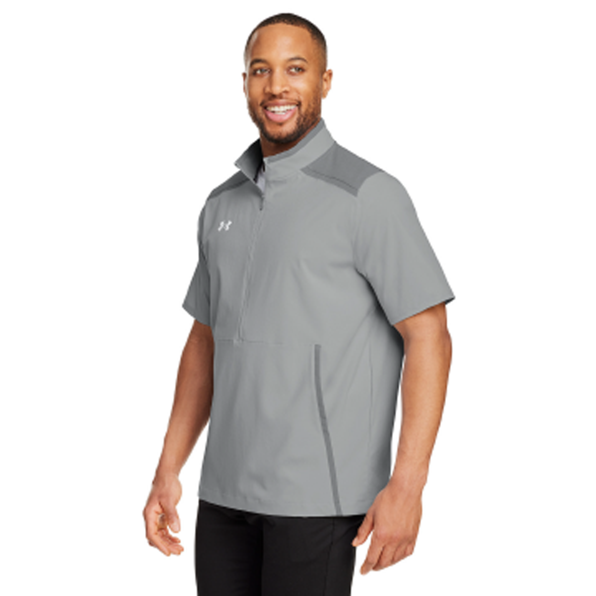 UNDER ARMOUR MEN'S MOTIVATE 3.0 QUARTER-ZIP SHORT-SLEEVE