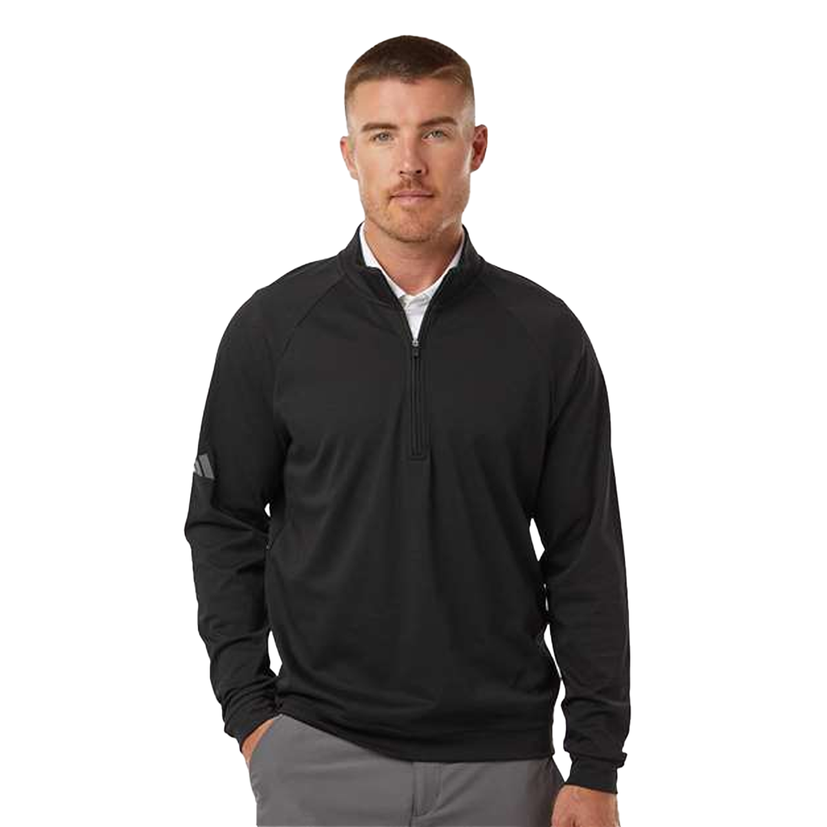 ADIDAS MEN'S CLUB QUARTER-ZIP PULLOVER