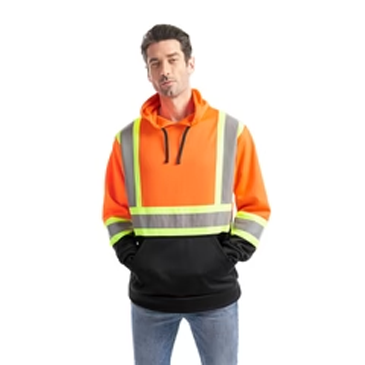 CANADA SPORTSWEAR ADULT LONG HAUL HI-VIS PULLOVER HOODIE