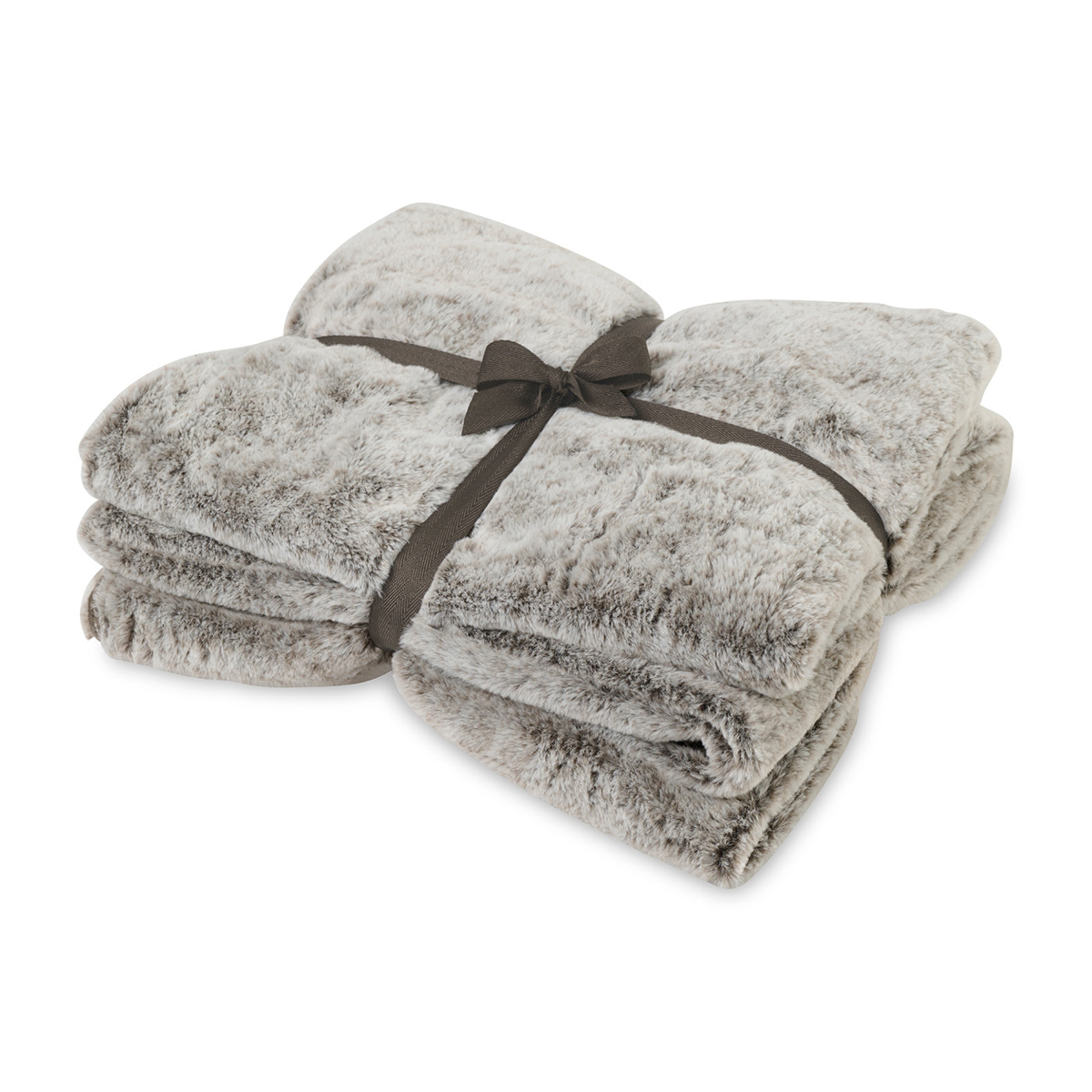 LUXE FAUX FUR THROW BLANKET