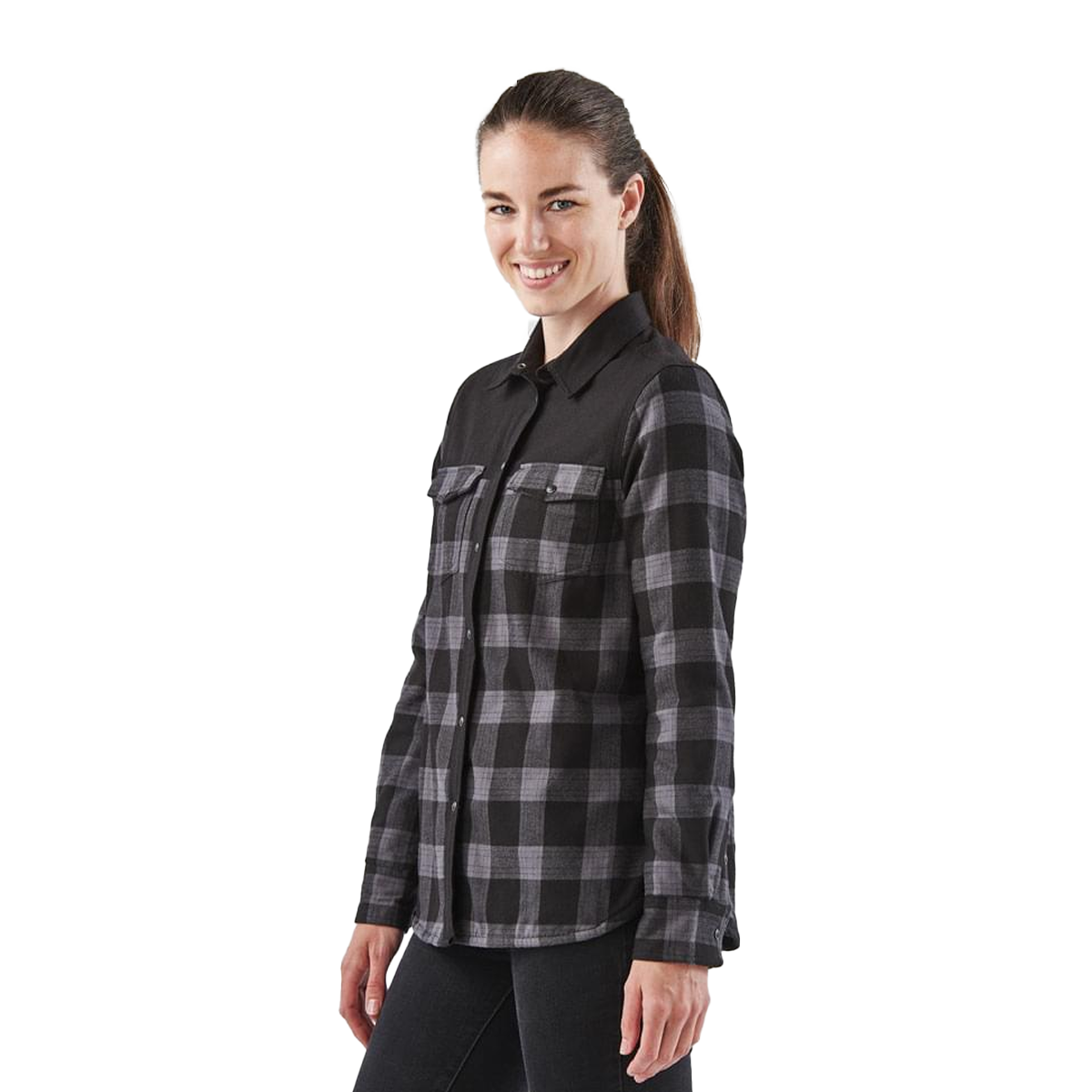 STORMTECH LADIES LOGAN THERMAL PLAID SHIRT