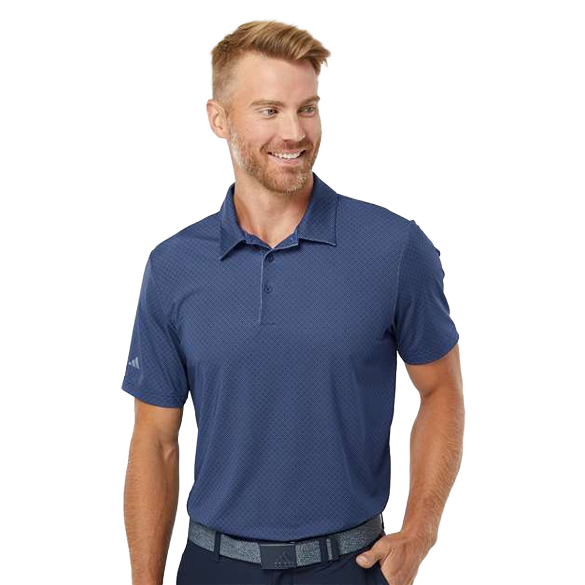 ADIDAS MEN'S DIAMOND DOT PRINT POLO