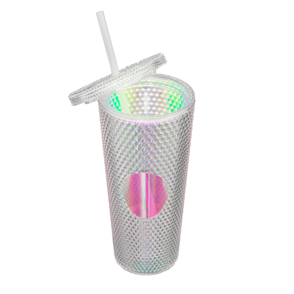 CRENSHAW TEXTURED TUMBLER WITH STRAW 21oz