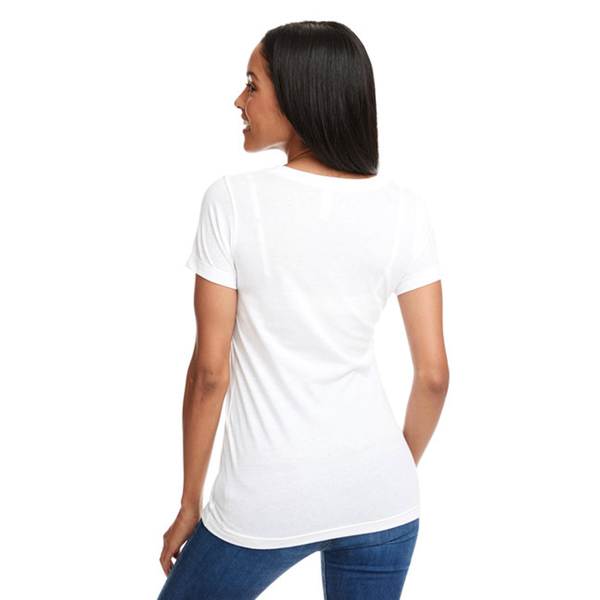 NEXT LEVEL LADIES IDEAL V T-SHIRT