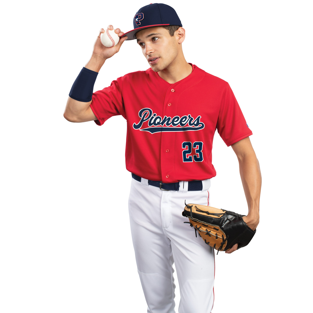 RUSSELL FIVE TOOL FULL-BUTTON FRONT BASEBALL JERSEY