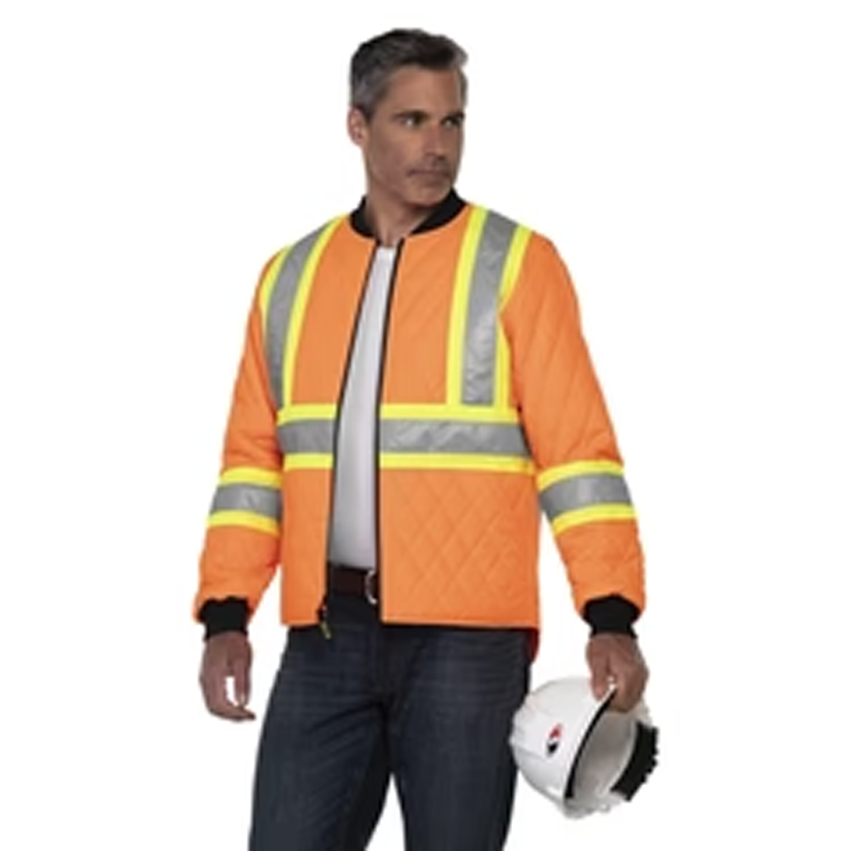 CANADA SPORTSWEAR ADULT PATCH HI-VIS QUILTED JACKET