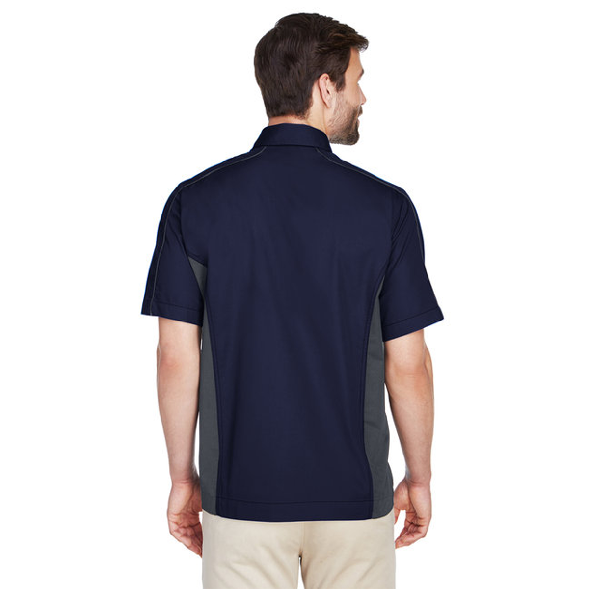 NORTH END MEN'S COLORBLOCK SHORT SLEEVE SHIRT