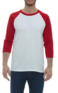 M&O KNITS ADULT BASEBALL SHIRT