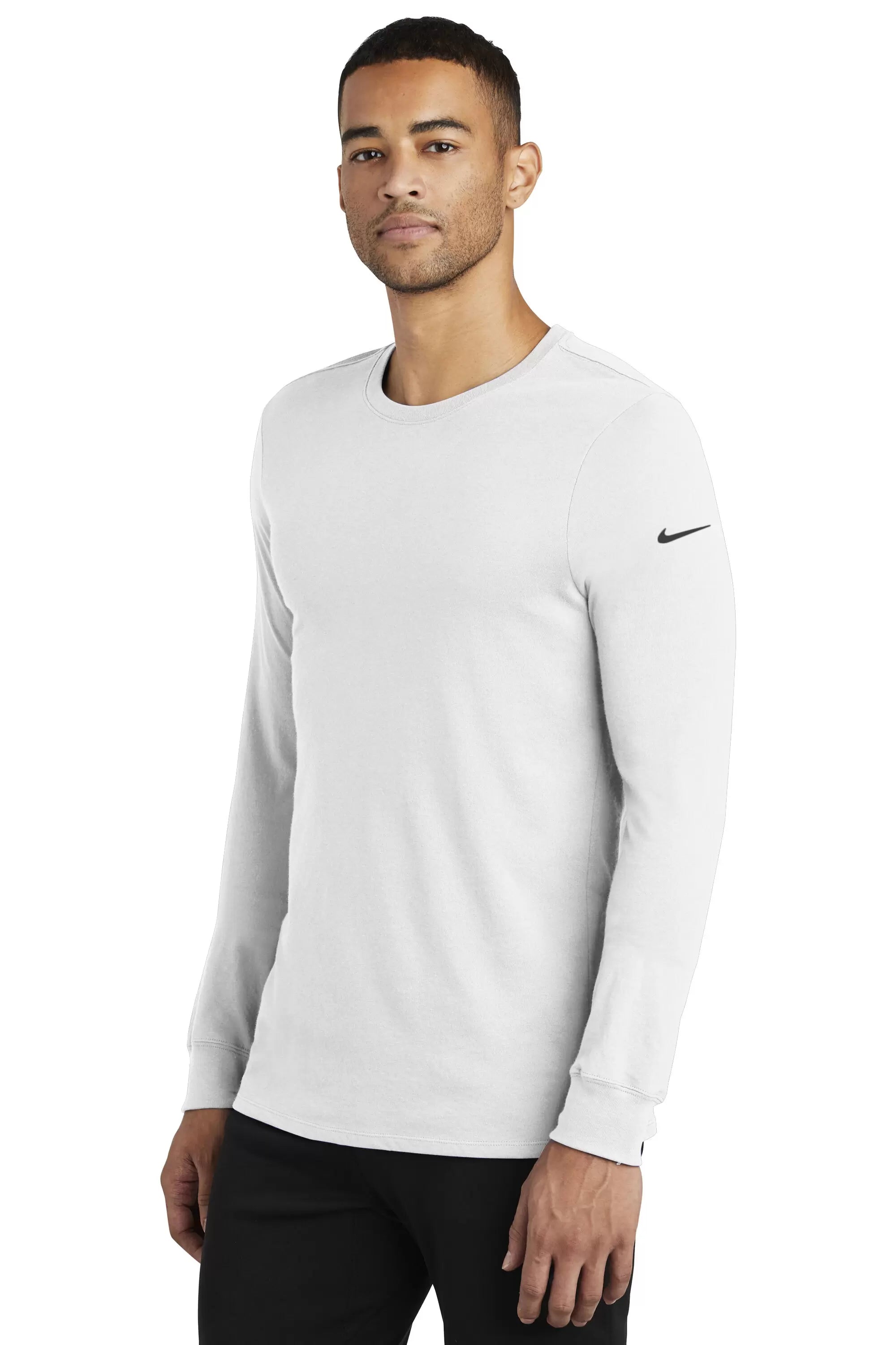 Nike Dri-FIT Cotton/Poly Long Sleeve Tee - Sparta Pewter USA